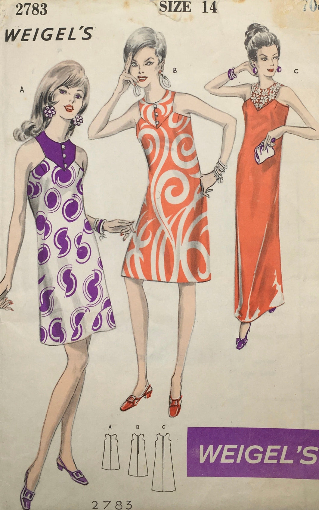 1960's Vintage Sewing Pattern: Weigel’s 2783