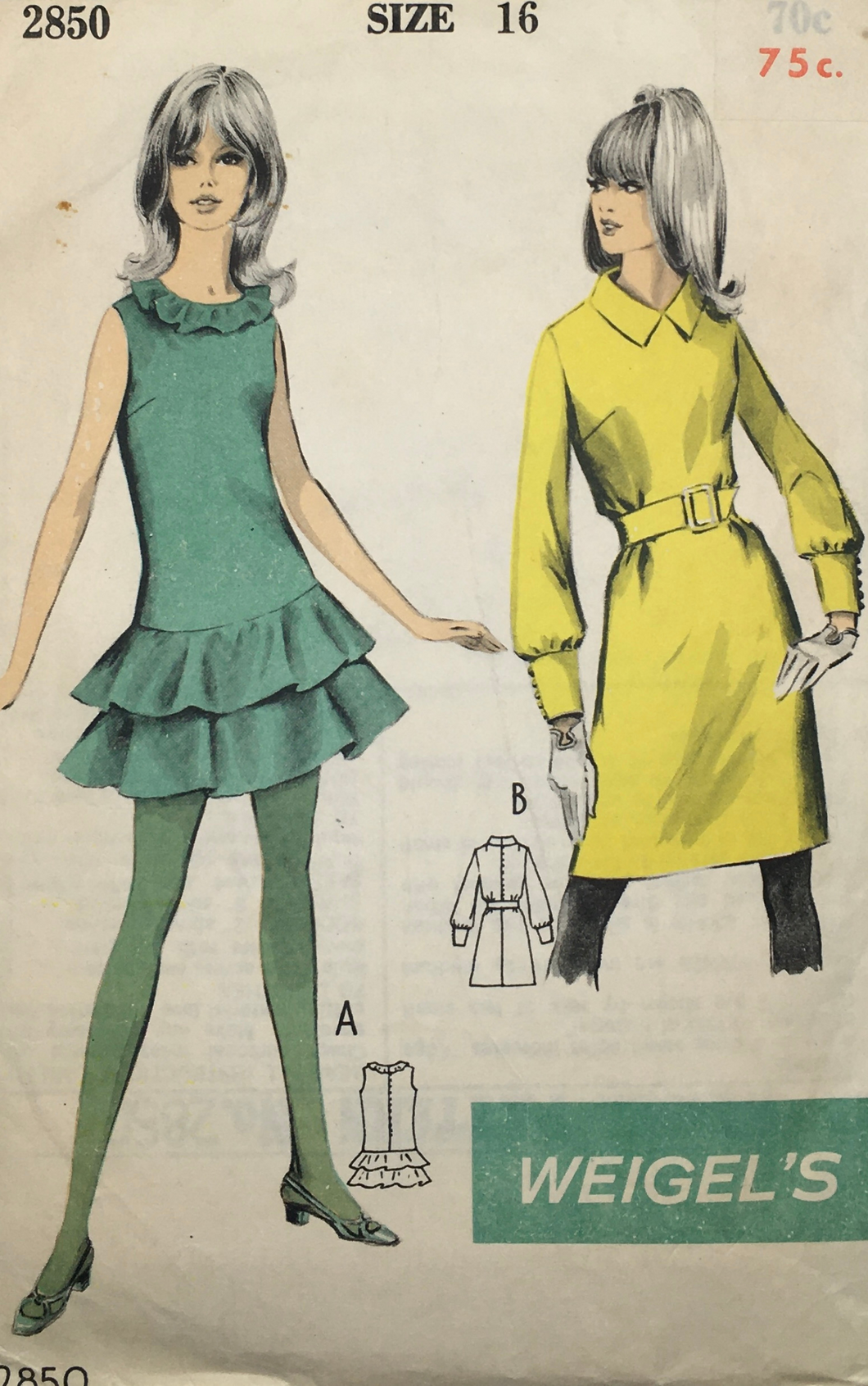 1960's Vintage Sewing Pattern: Weigel’s 2850