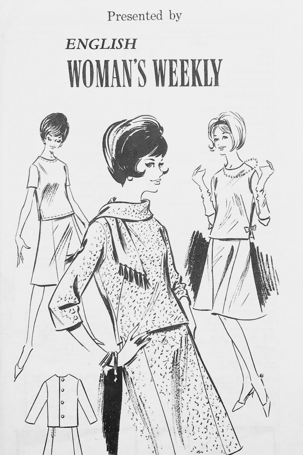 1960's Vintage Sewing Pattern: English Woman's Weekly